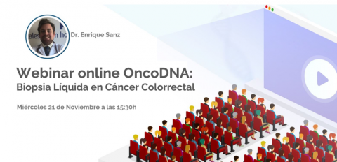 Webinar online OncoDNA: Biopsia Líquida en Cáncer Colorrectal