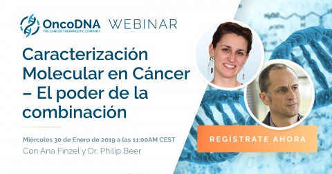 Webinar online OncoDNA: El poder de la combinación en la caracterización molecular del cáncer